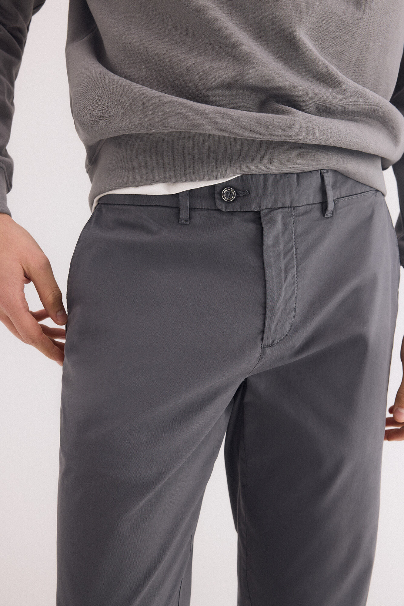 Pedro del Hierro Regular fit chinos Grey