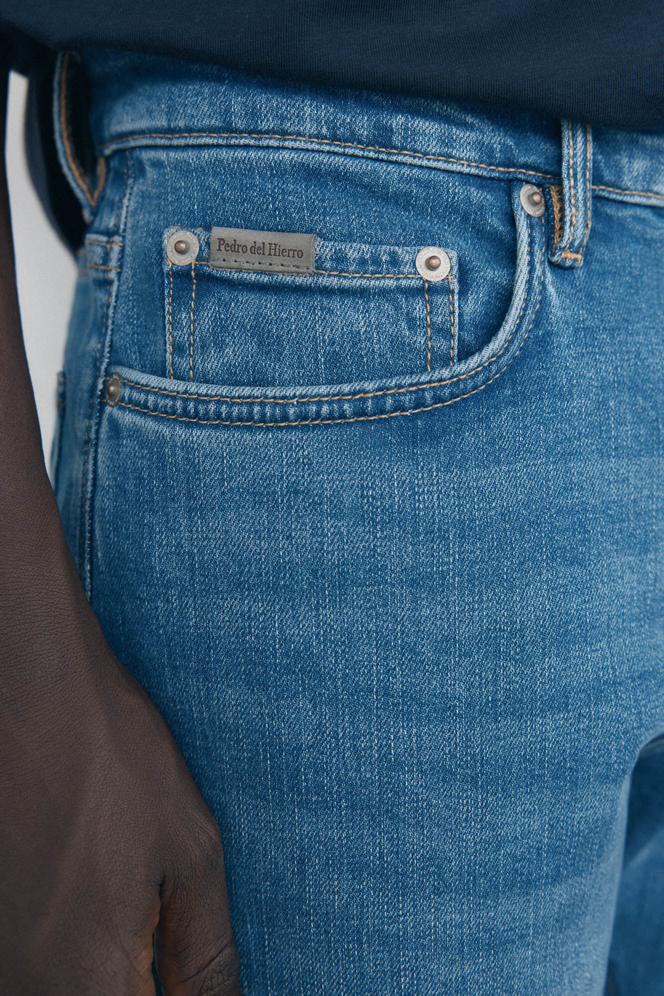 Pedro del Hierro Pantal&oacute;n vaquero regular fit Azul
