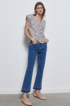 Pedro del Hierro Cropped skinny flared lycra jeans™ t400™ Azul