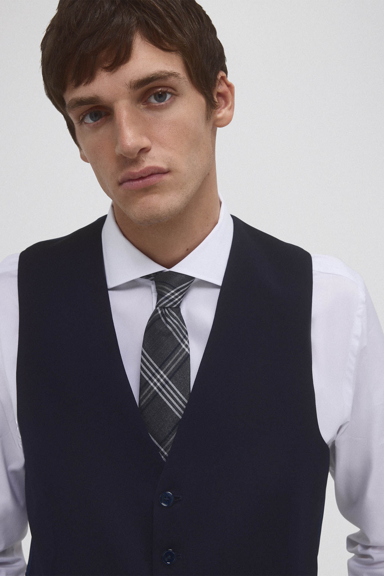 Pedro del Hierro Tailored vest Blue