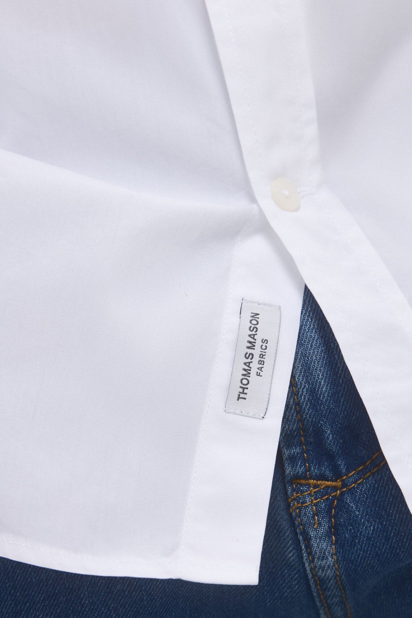 Pedro del Hierro Italian poplin shirt White