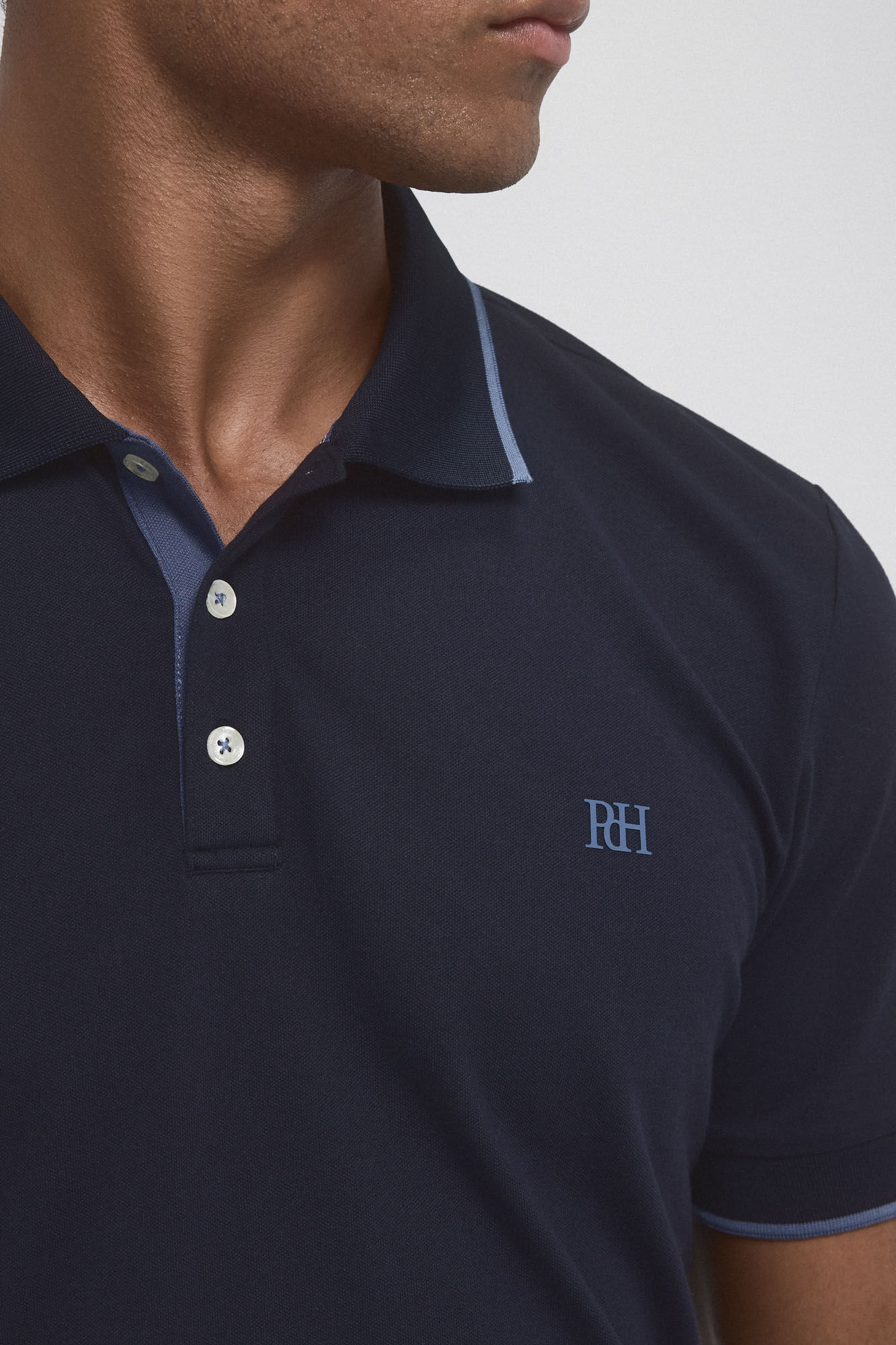 Pedro del Hierro Plain golf polo Blue