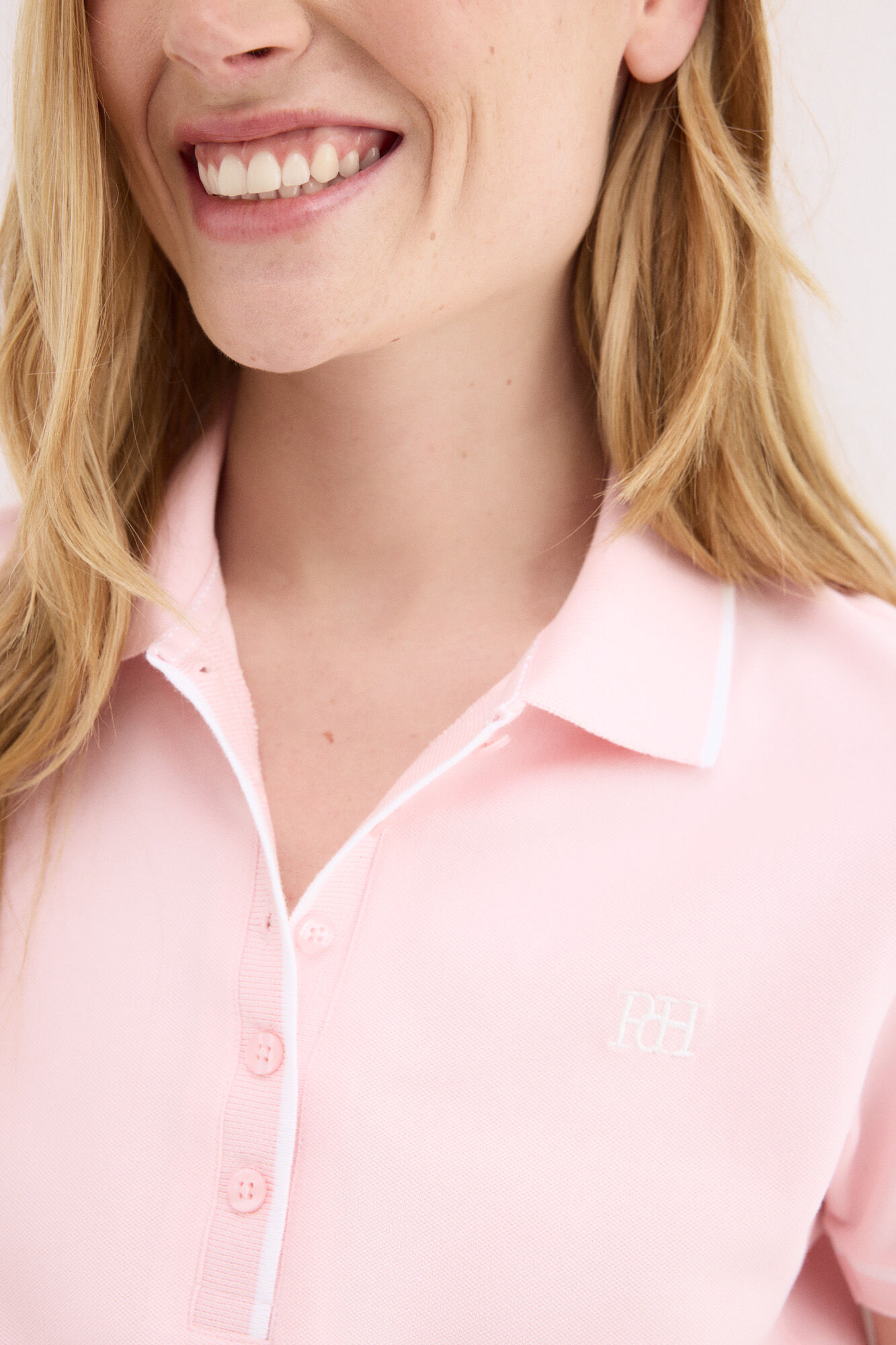 Pedro del Hierro Short sleeve polo shirt Pink