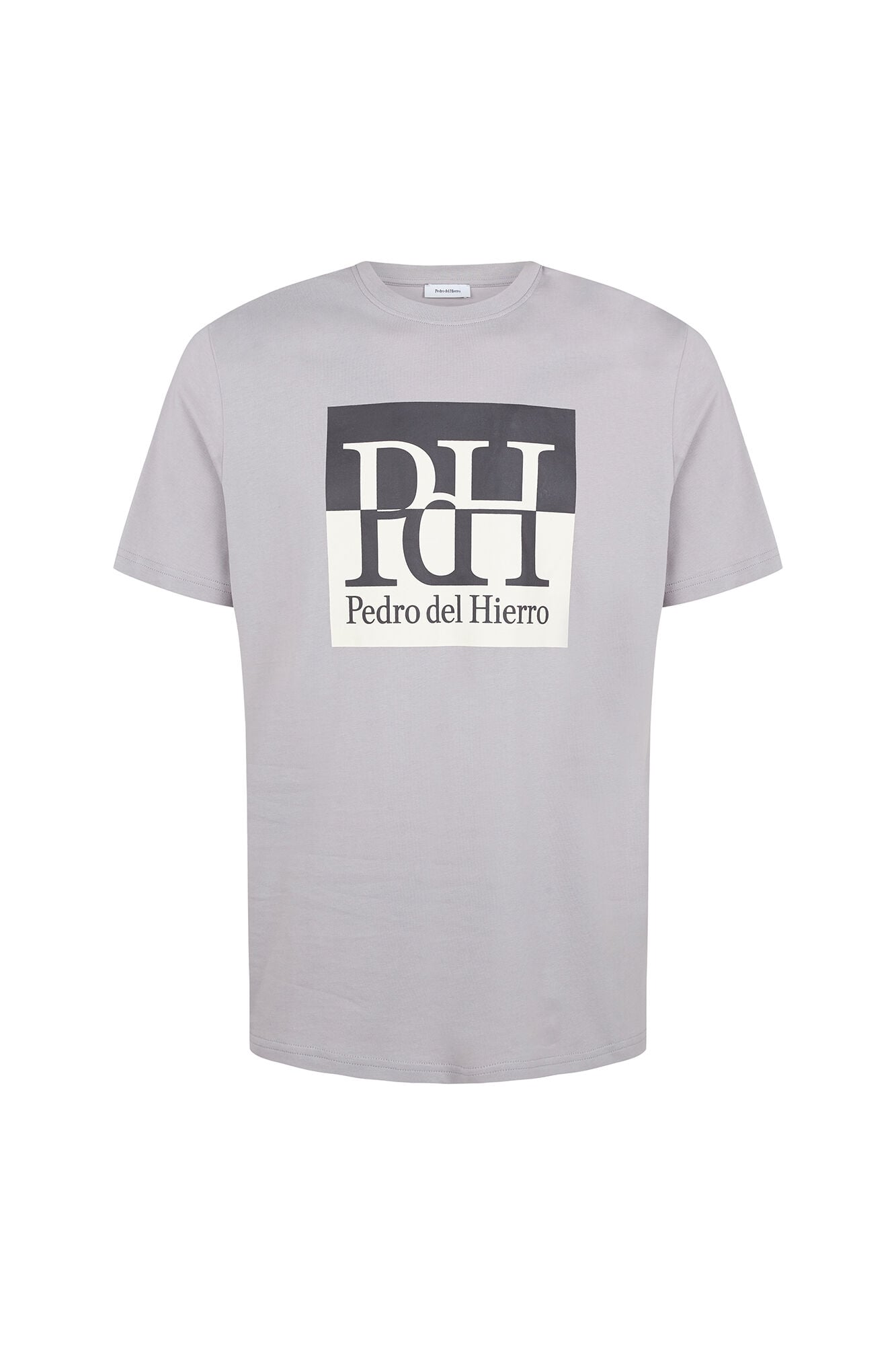 Pedro del Hierro Large logo T-shirt Grey