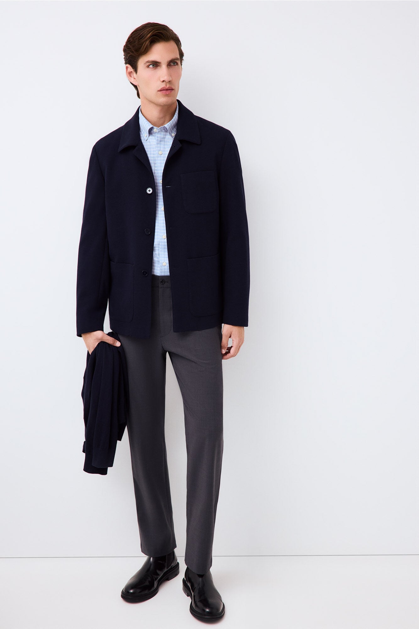 Pedro del Hierro Plaid shirt Blue