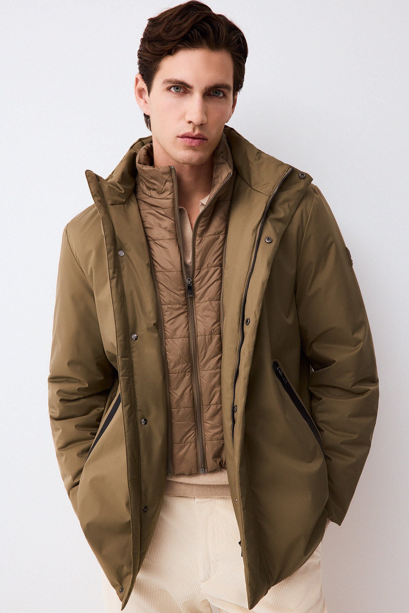 Pedro del Hierro Parka comprida t&eacute;cnica