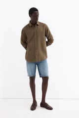 Pedro del Hierro Denim regular Bermuda shorts Blue