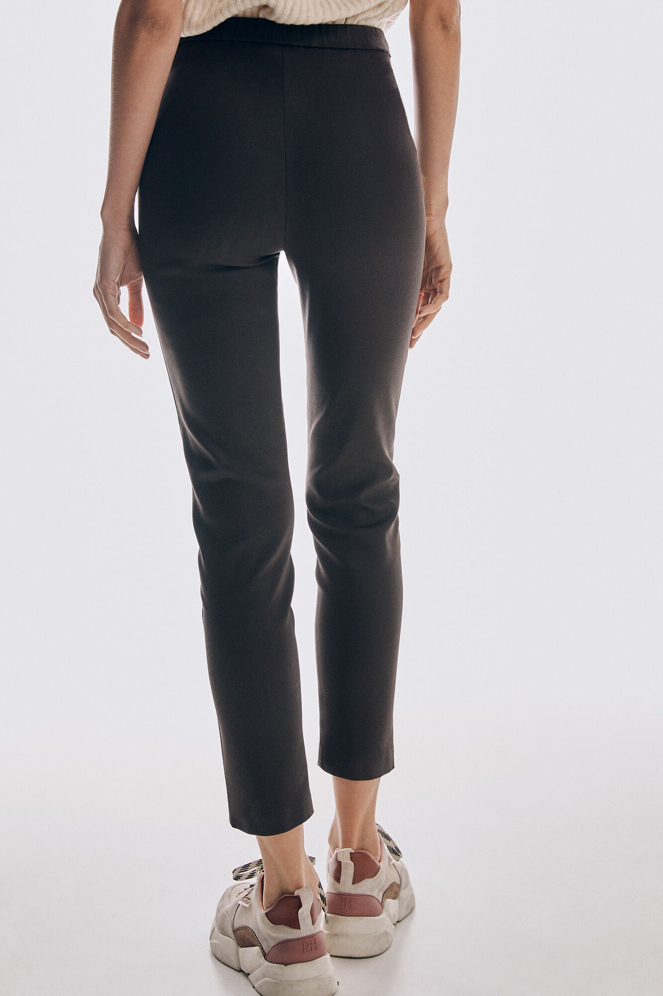 Pedro del Hierro TENCEL&reg;Lyocell faux leather leggings Brown