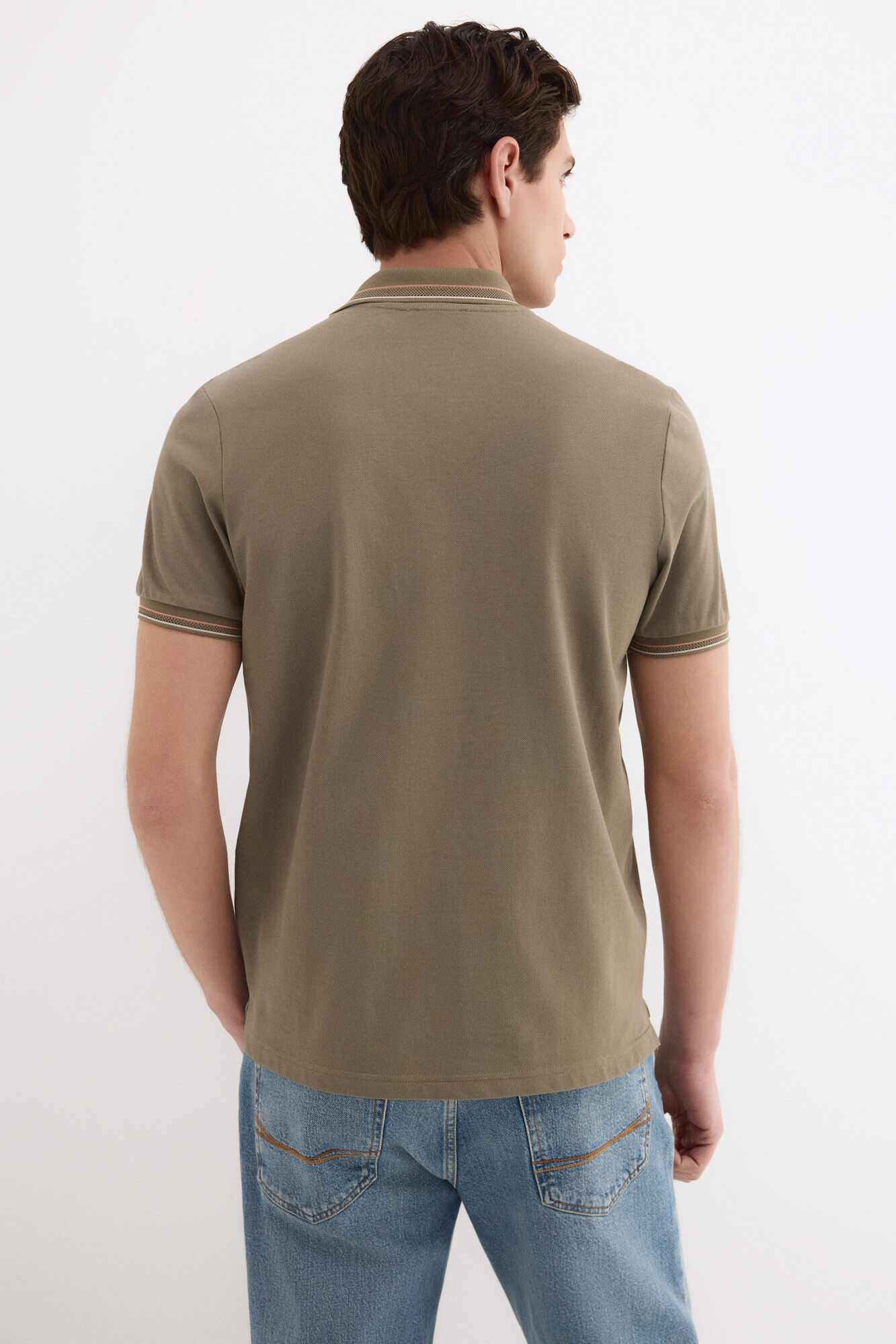 Pedro del Hierro Polo de jacquard Verde