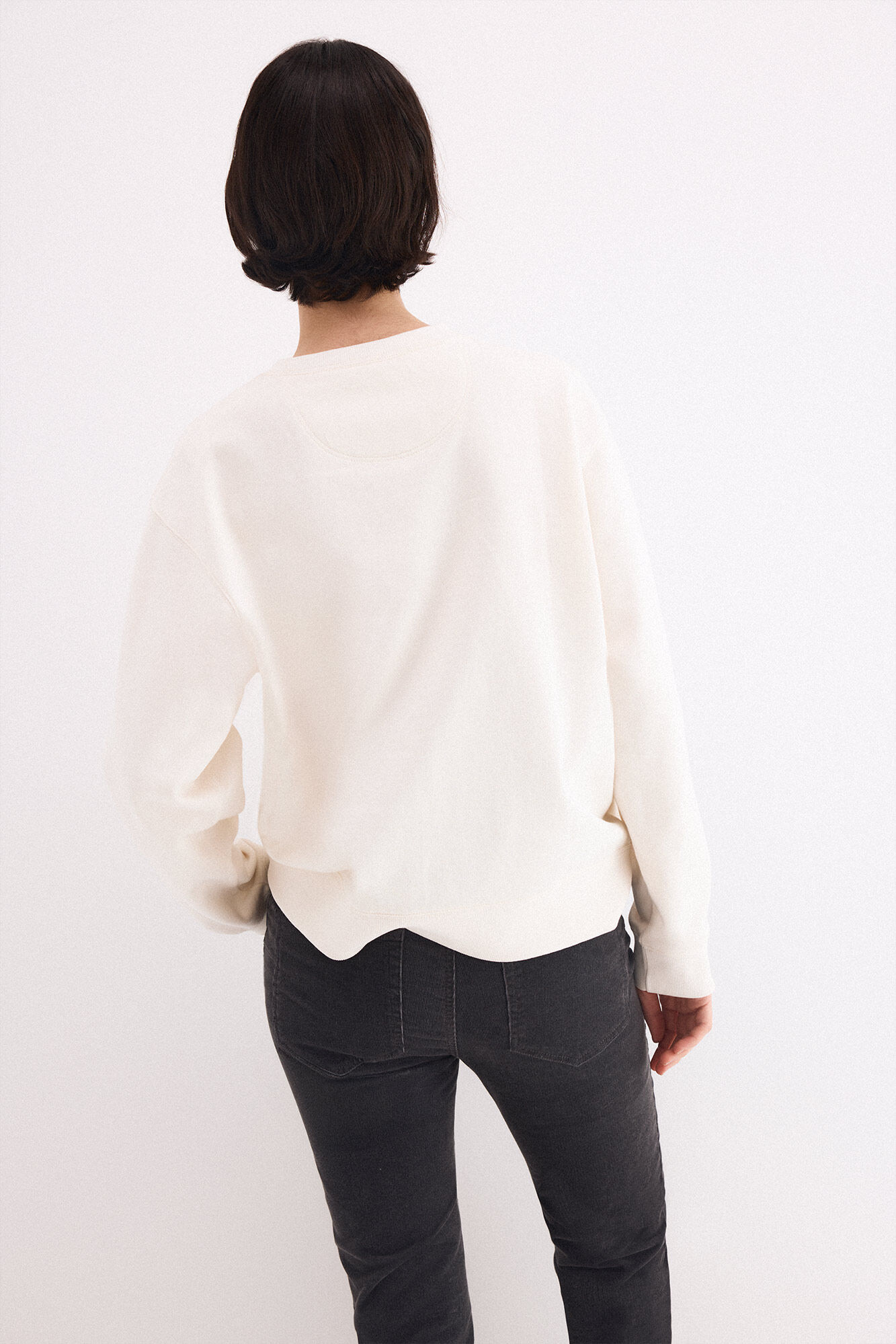 Pedro del Hierro Pedro del Hierro lurex sweatshirt Ecru