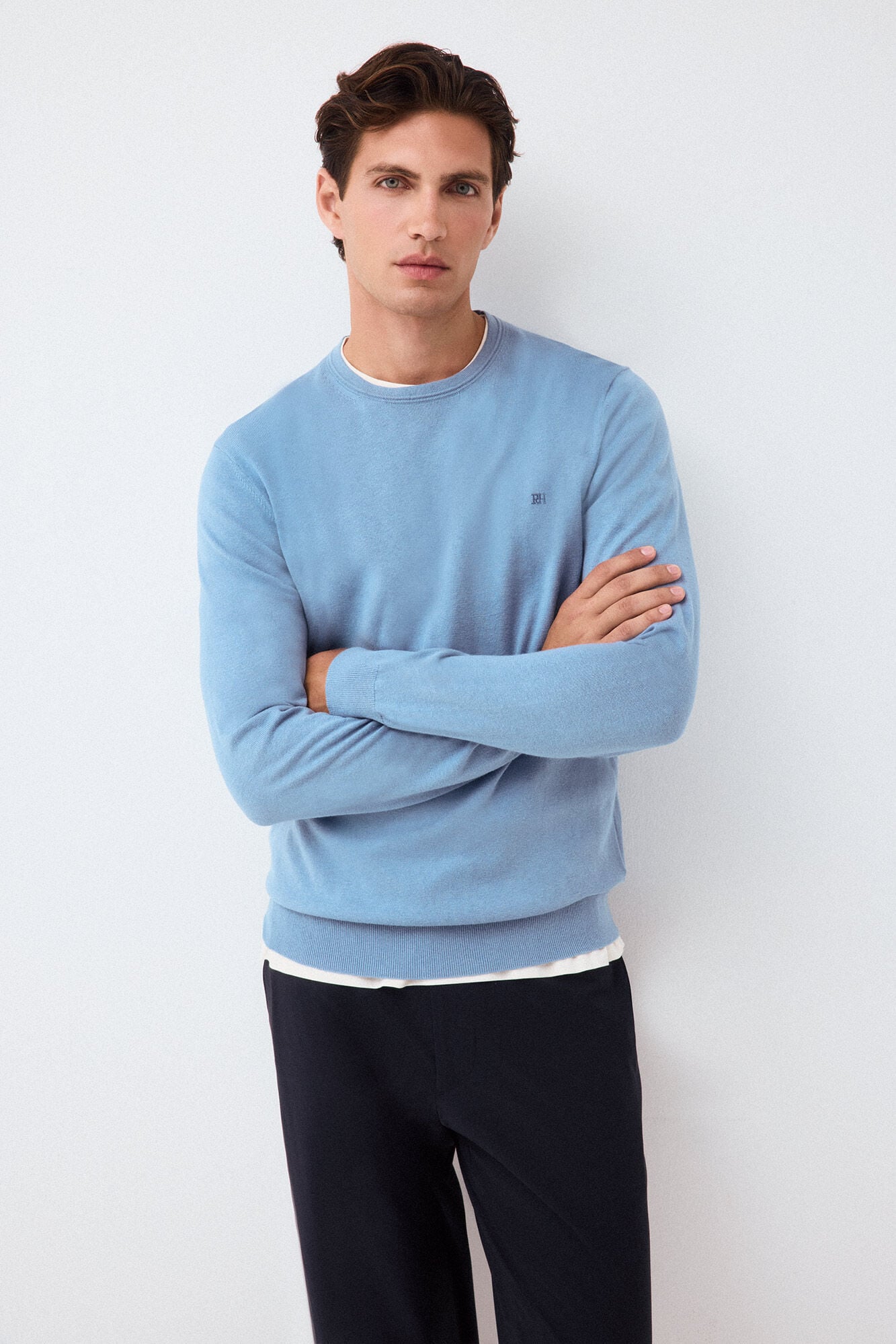 Pedro del Hierro Premium cotton silk cashmere knit jumper