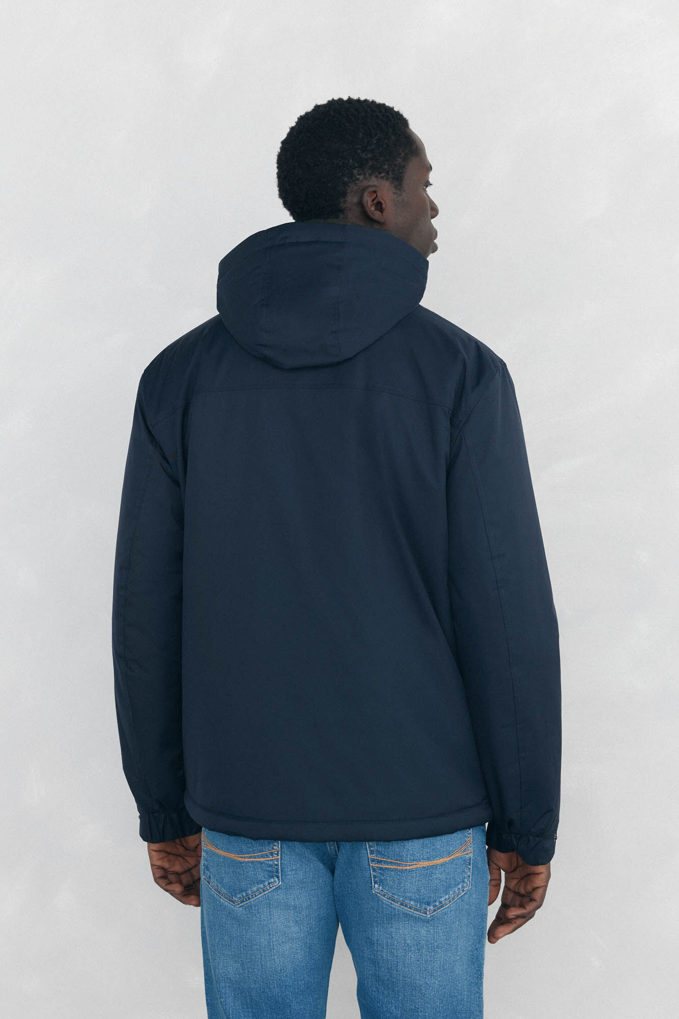 Pedro del Hierro Jaqueta com fecho-&eacute;clair e capuz Azul