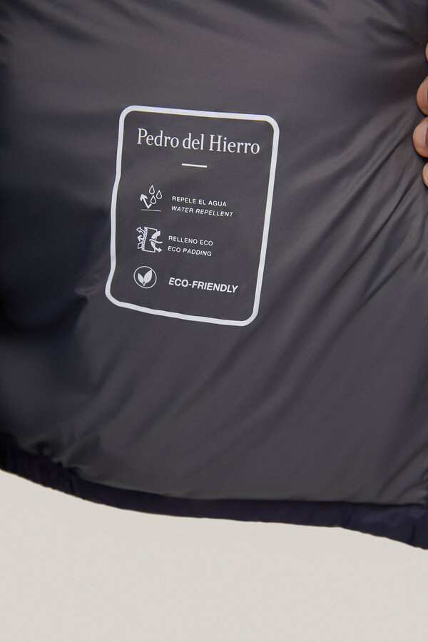 Pedro del Hierro Ultralight jacket with hood Blue