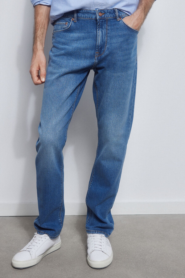 Pedro del Hierro Jeans premium flex suave slim fit Azul