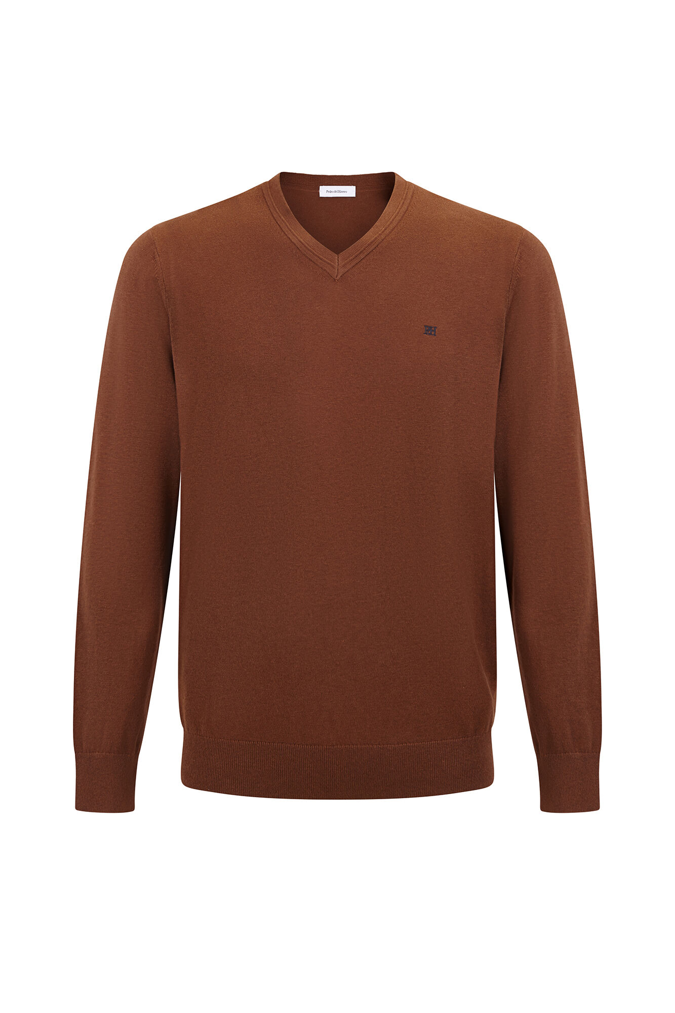 Pedro del Hierro V-neck jumper Brown