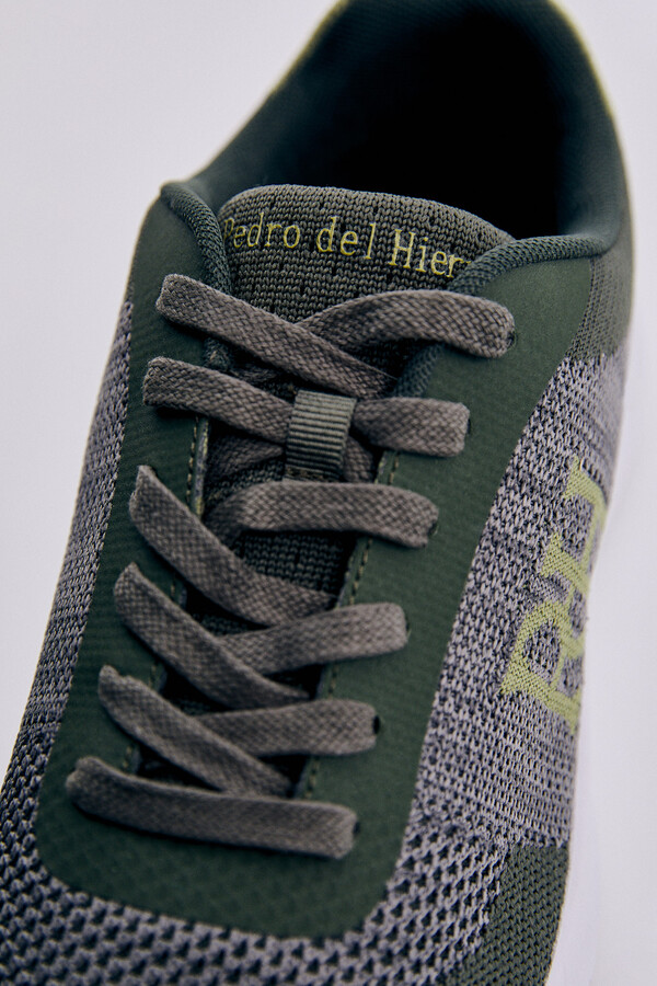 Pedro del Hierro Sneaker textil reciclada Verde