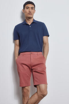 Pedro del Hierro Premium Flex chino-style Bermuda shorts  Rojo