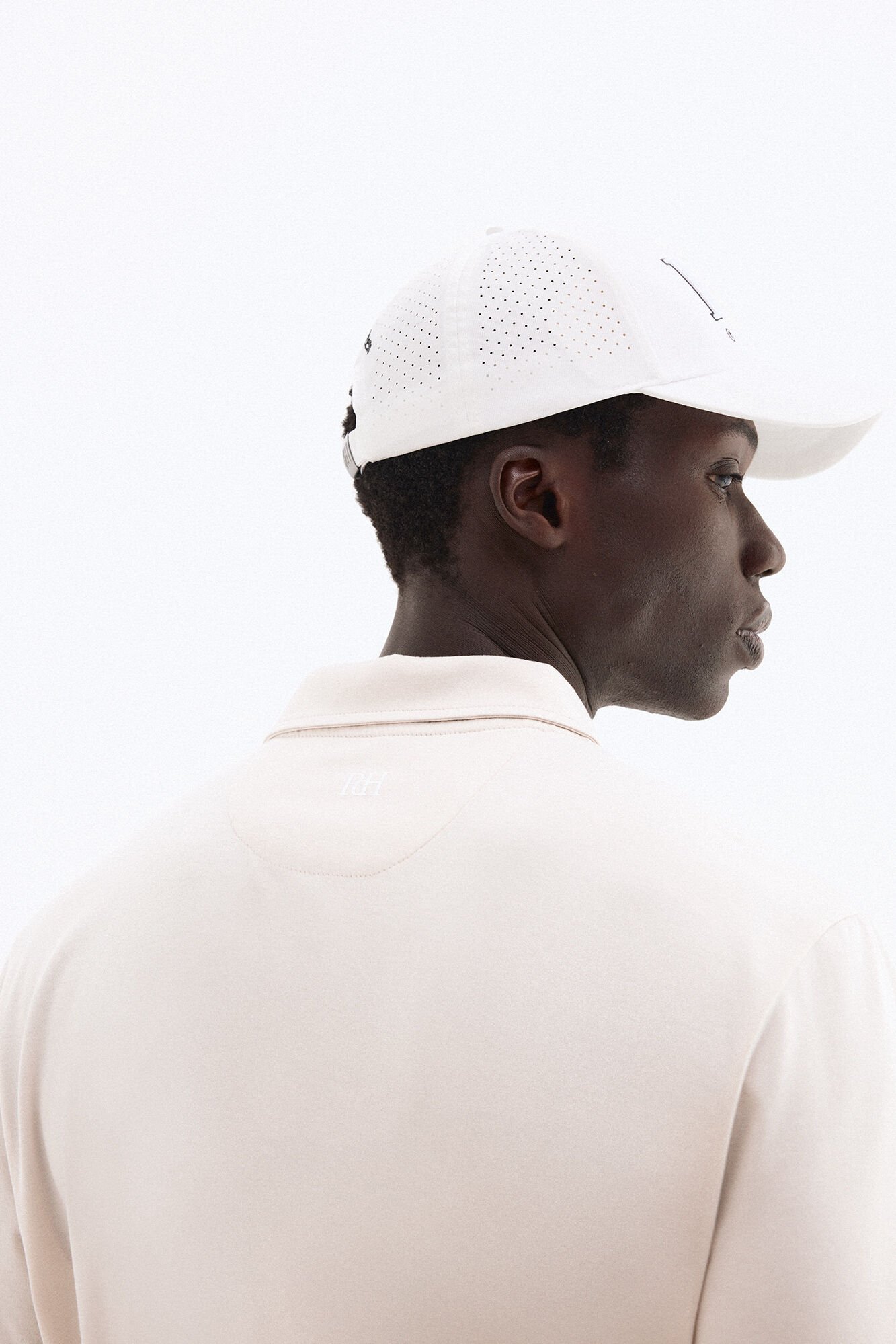 Pedro del Hierro Striped golf polo shirt Beige