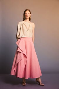 Pedro del Hierro Gingham puffed skirt