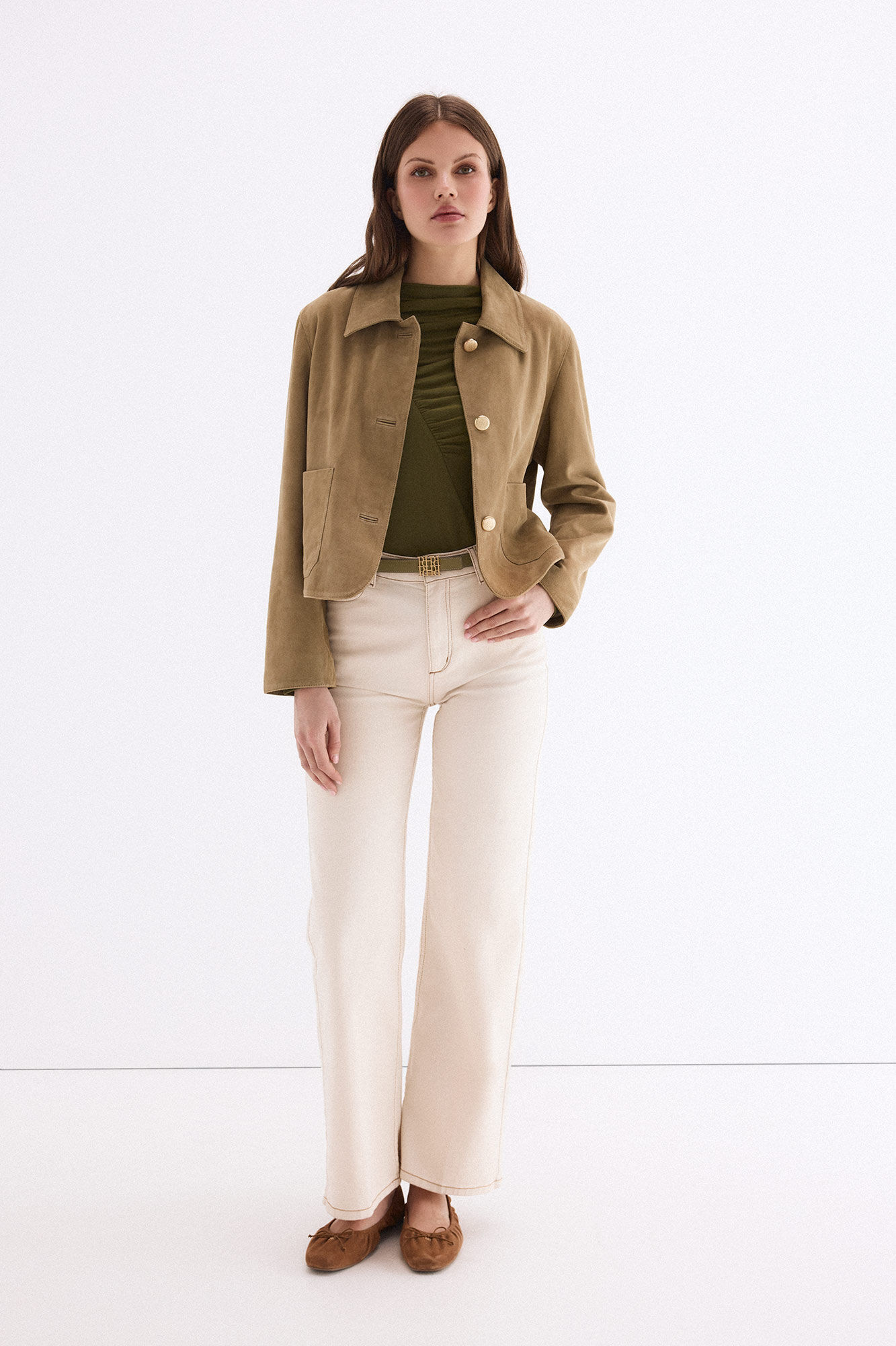 Pedro del Hierro Draped high neck top