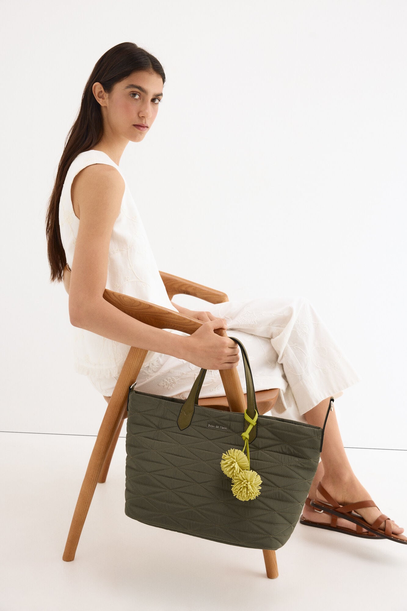 Pedro del Hierro Quilted shopper bag