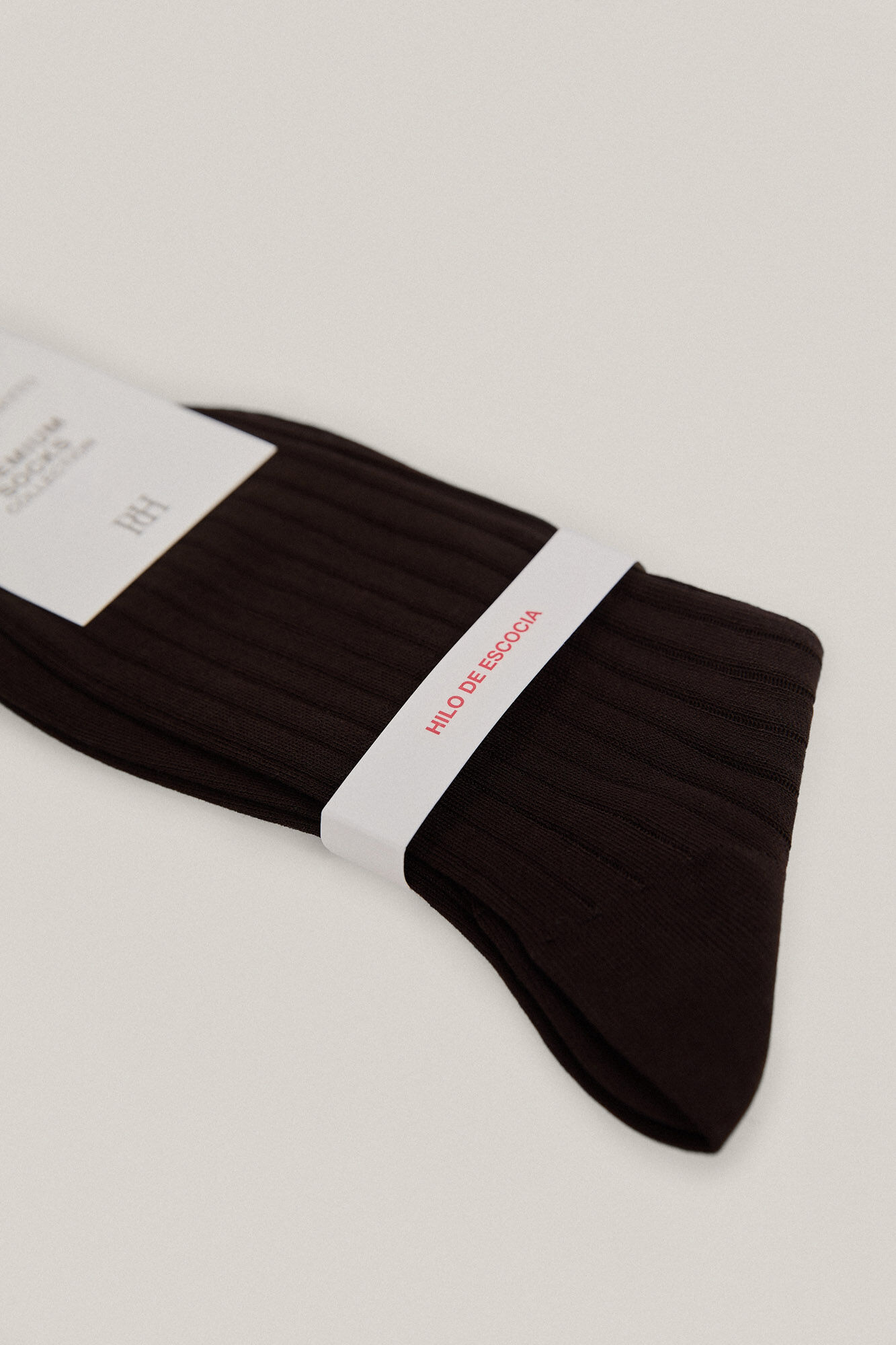 Pedro del Hierro Calcetin liso canale Marr&oacute;n