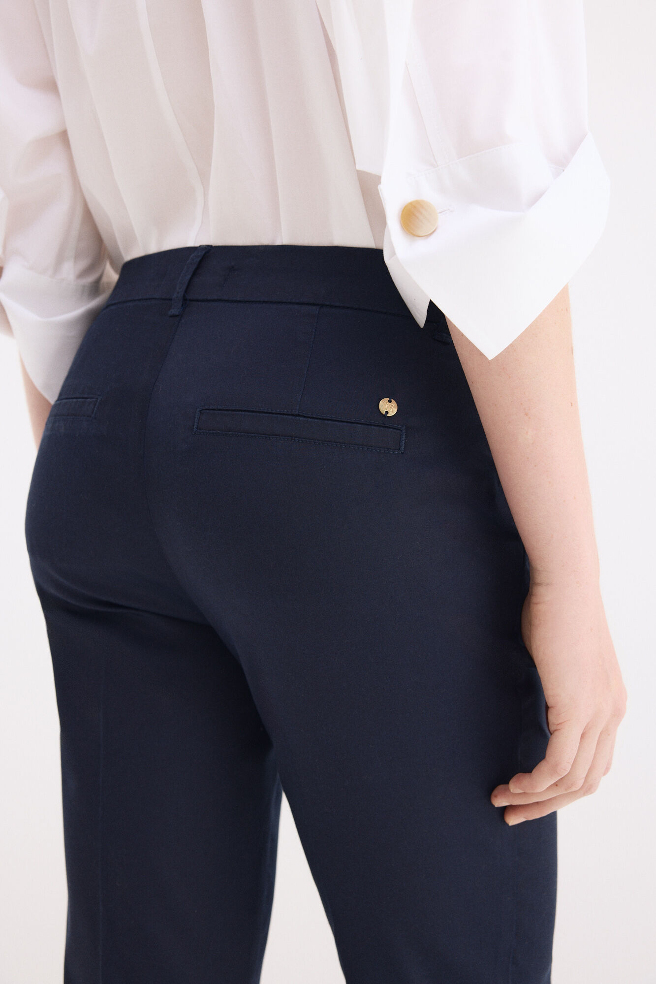 Pedro del Hierro Pantalones slim classic Azul