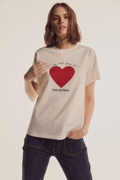 Pedro del Hierro T-shirt coração Branco