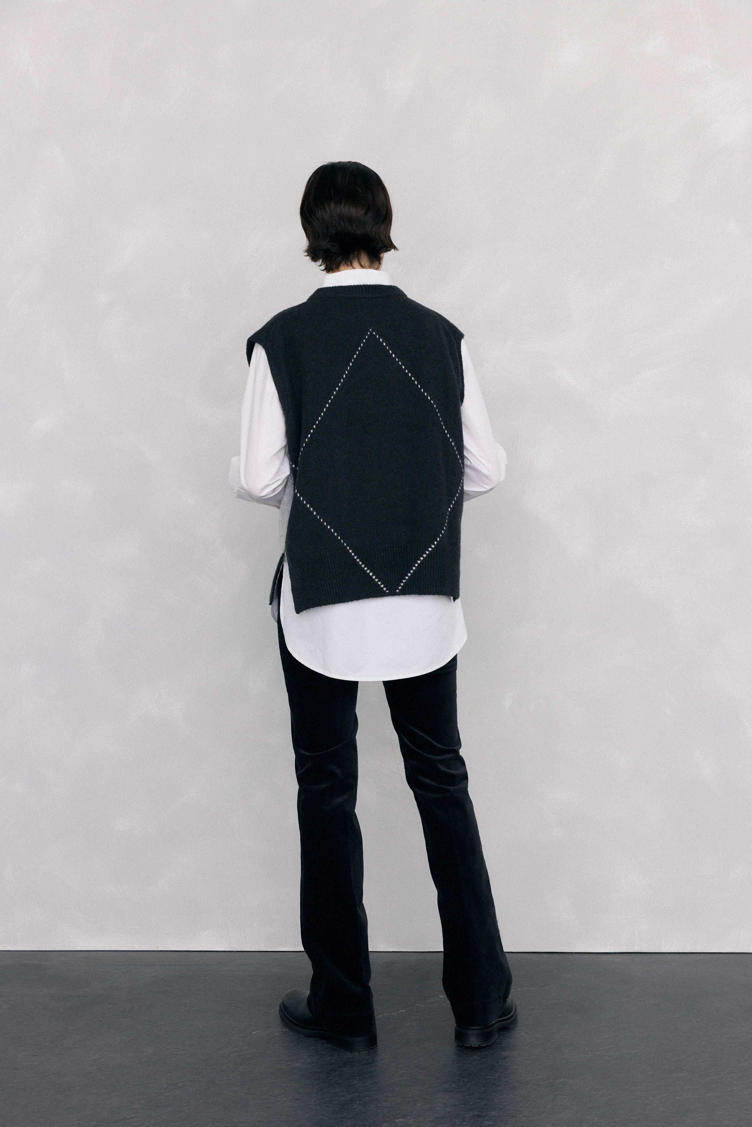 Pedro del Hierro Cal&ccedil;a flare push-up de veludo Preto