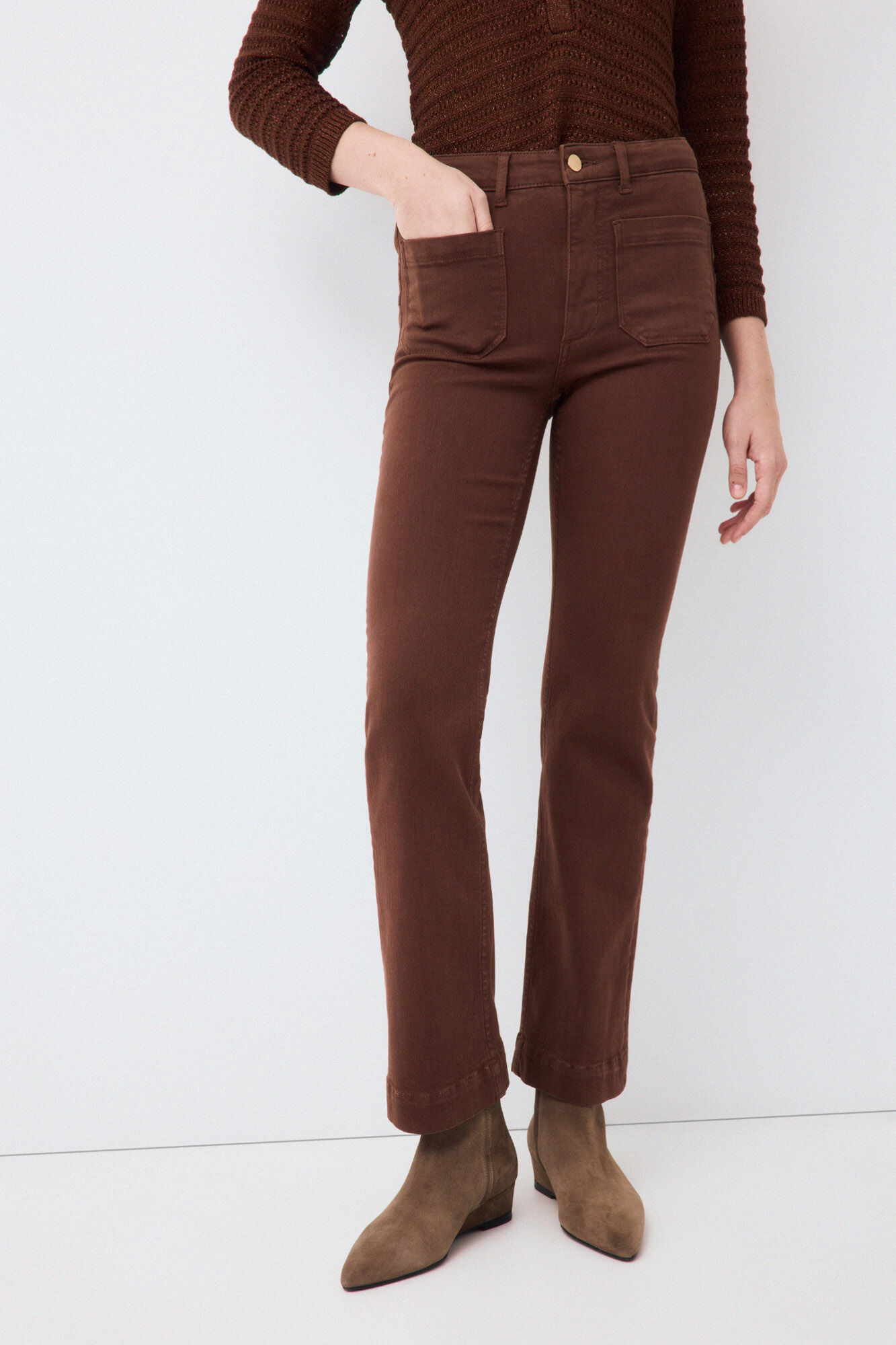 Pedro del Hierro Stove pipe push up jeans Brown