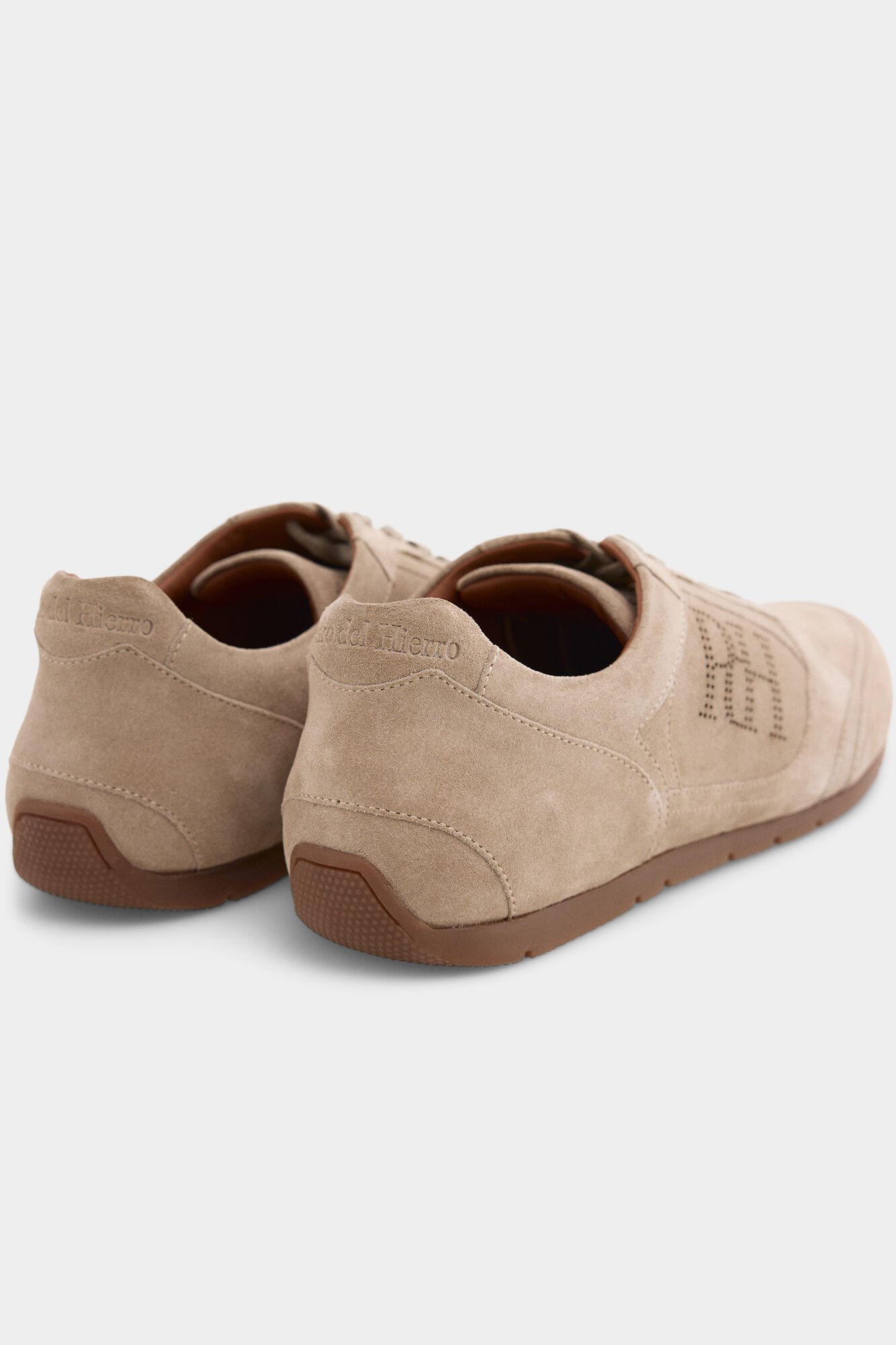 Pedro del Hierro Leather sneaker Beige