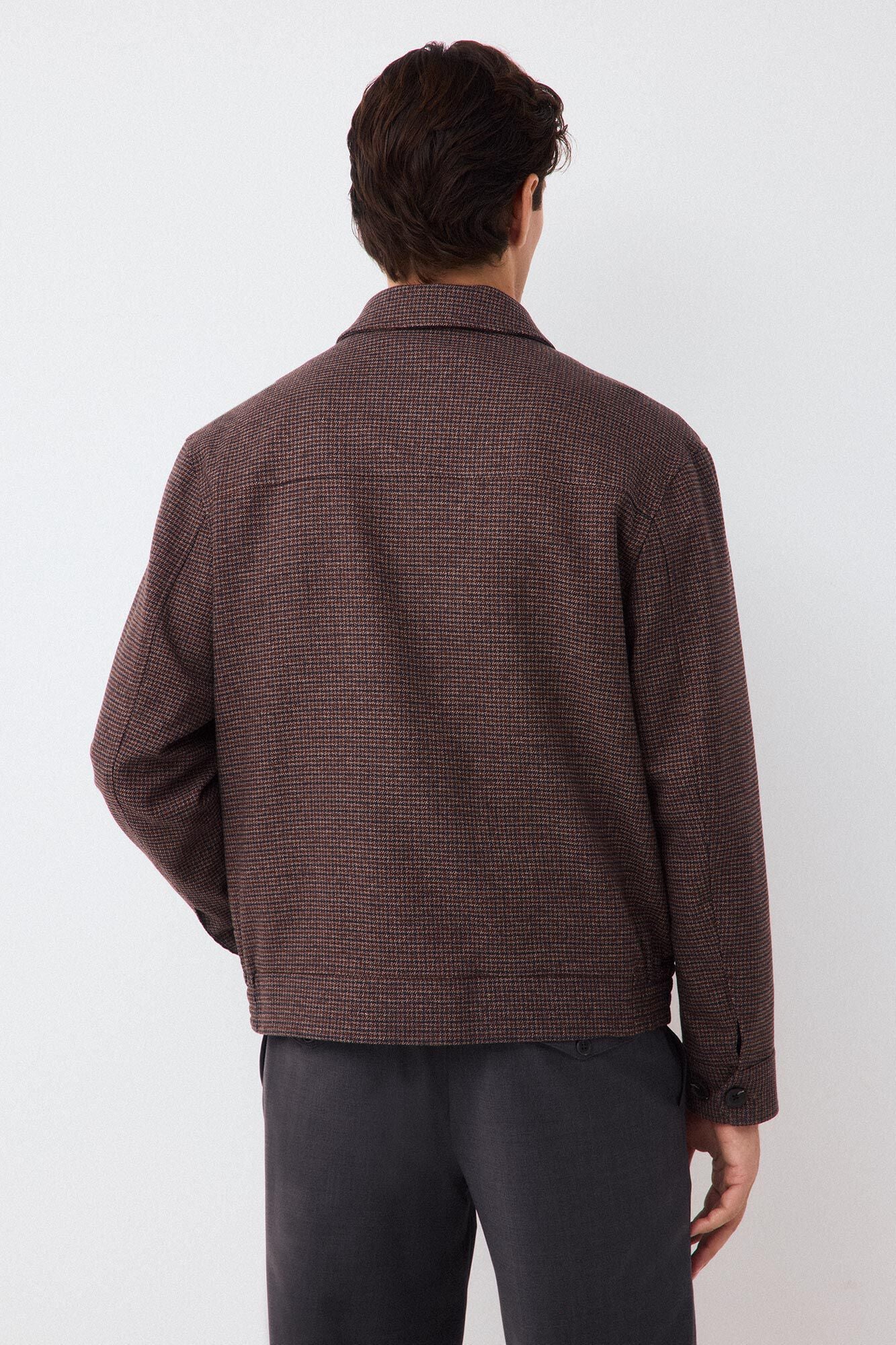 Pedro del Hierro Plaid jacket Brown