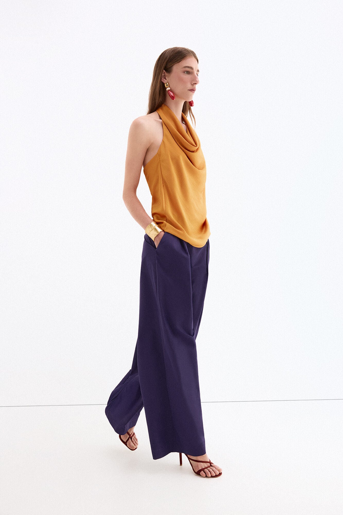 Pedro del Hierro Halterneck top Yellow