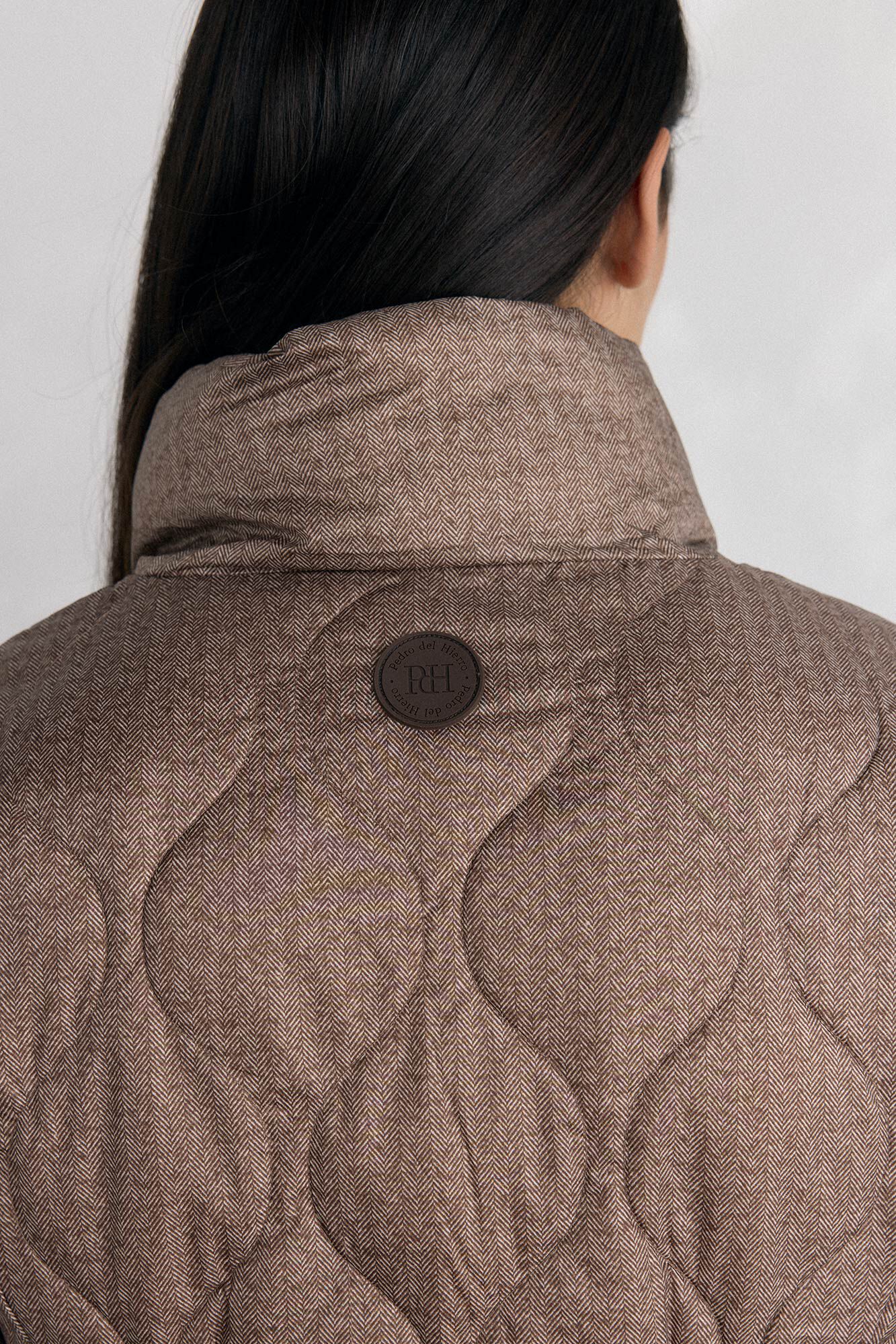 Pedro del Hierro Ultralight revers&iacute;vel estampado Marrom