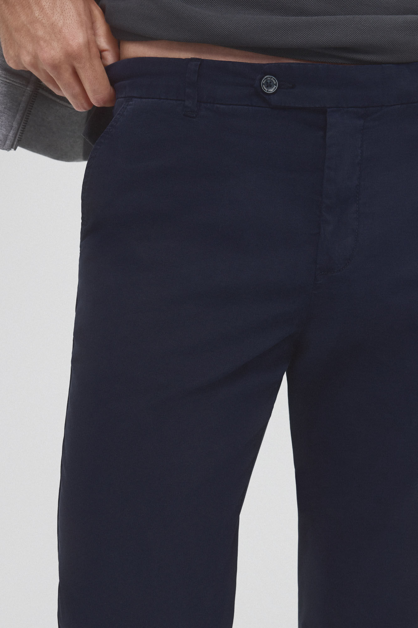 Pedro del Hierro Regular fit premium flex chinos Blue