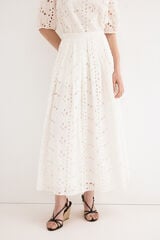 TFP by Tamara Falc&oacute; Embroidered skirt Orange