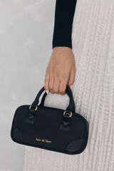 Pedro del Hierro Nylon crossbody bag with zippers Black