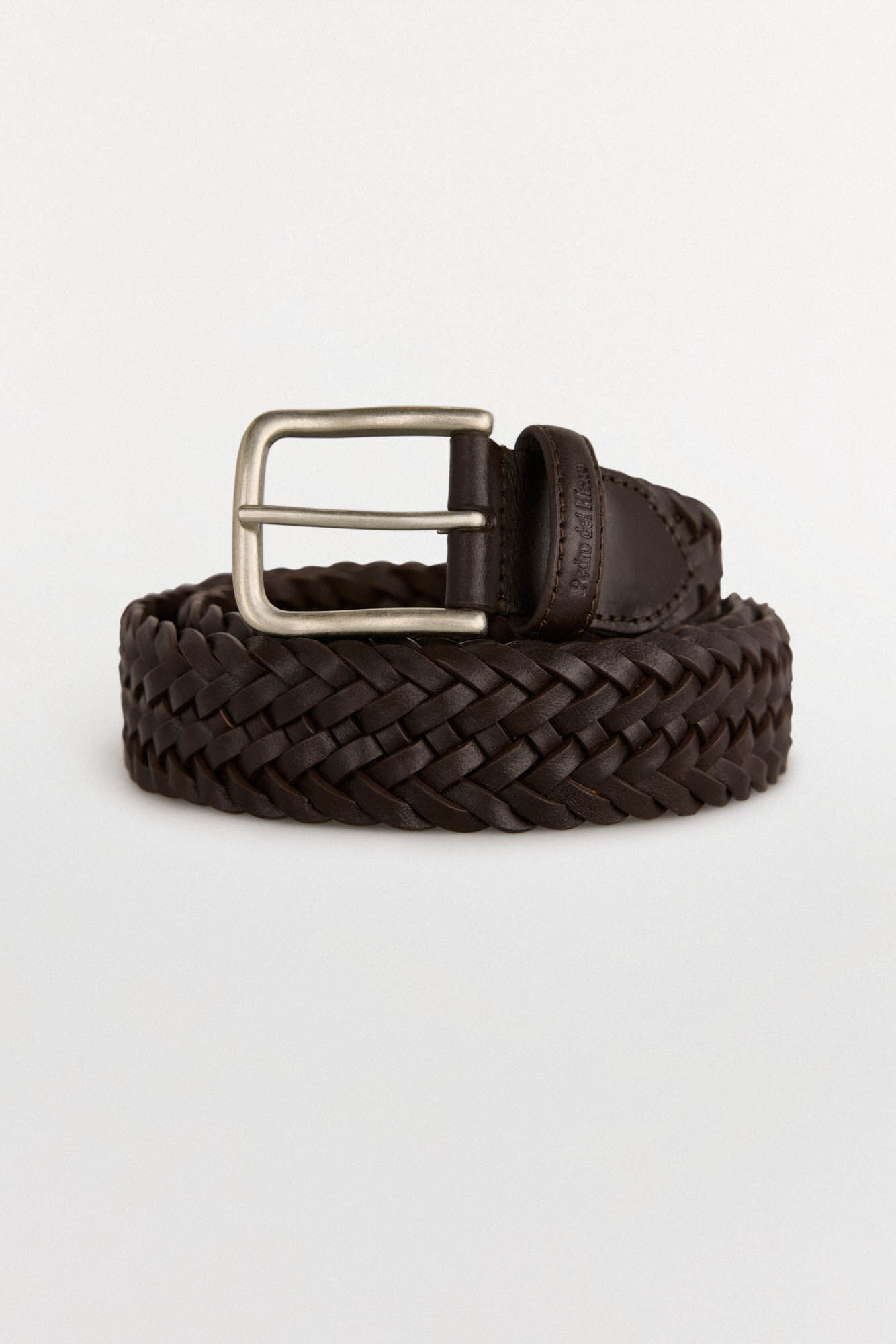 Pedro del Hierro Braided leather belt