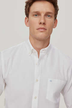 Pedro del Hierro Plain non-iron stain-resistant shirt White
