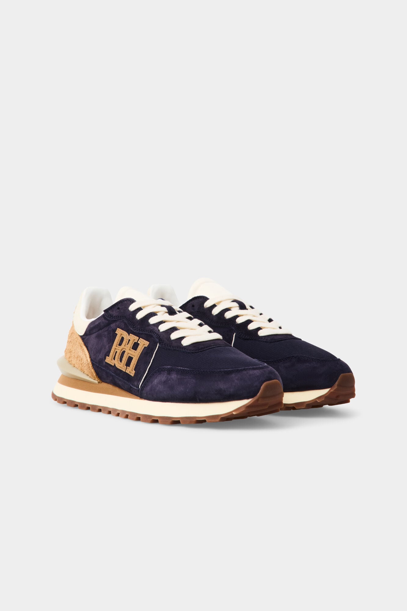 Pedro del Hierro Combined leather trainers