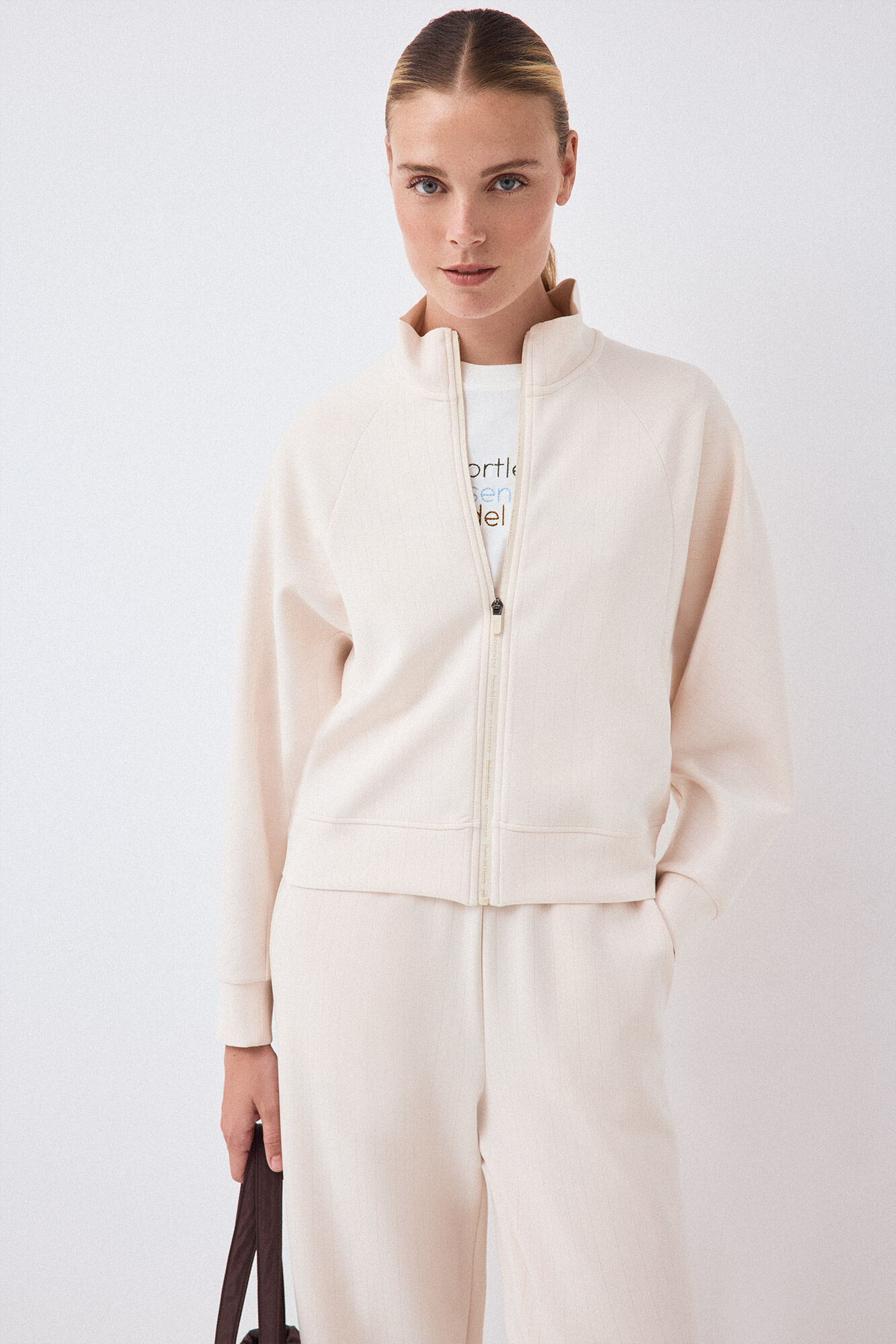 Pedro del Hierro Striped soft touch sweatshirt