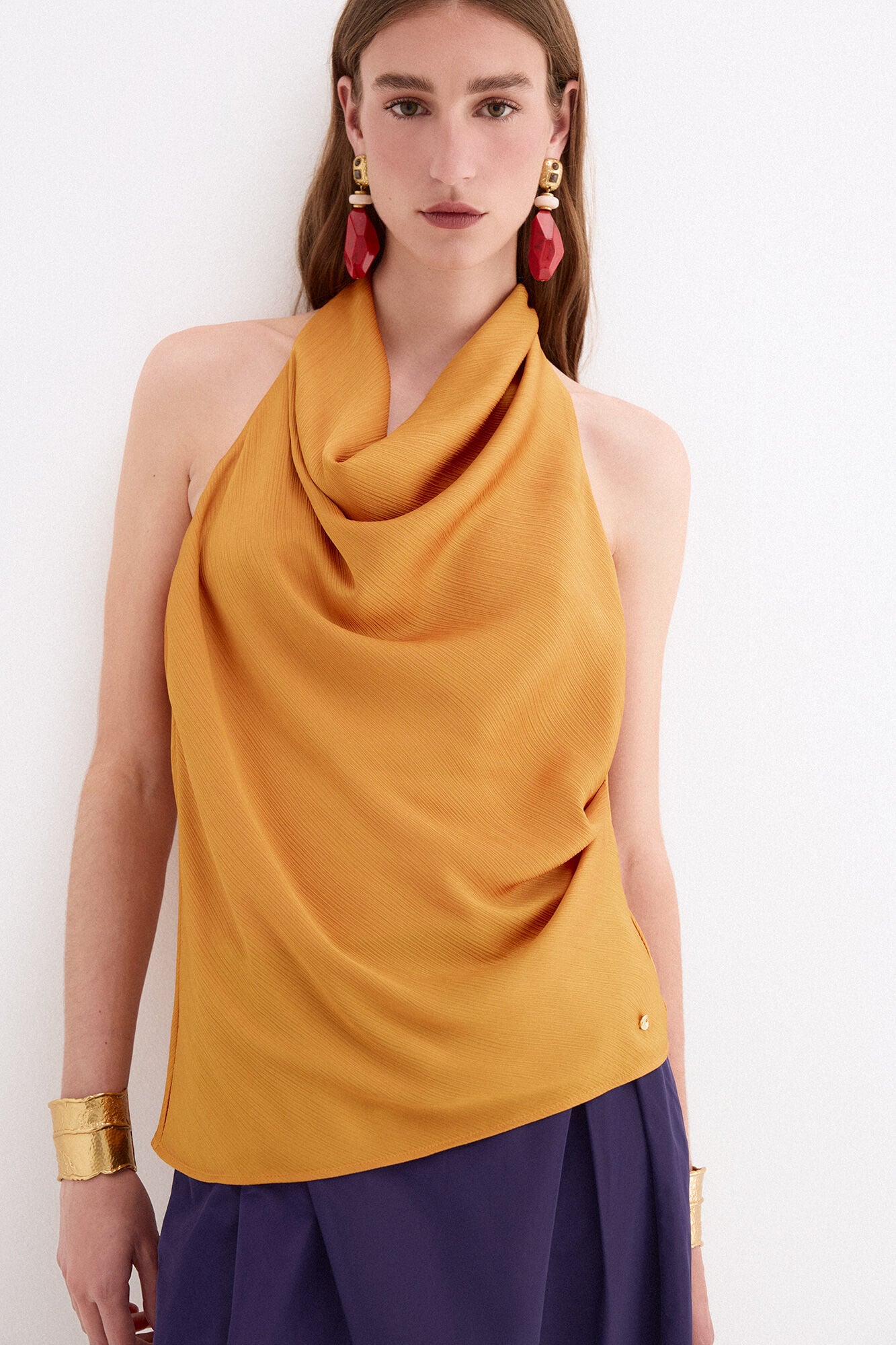 Pedro del Hierro Halterneck top Yellow