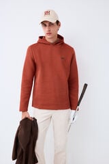 Pedro del Hierro Hooded technical golf sweatshirt Orange
