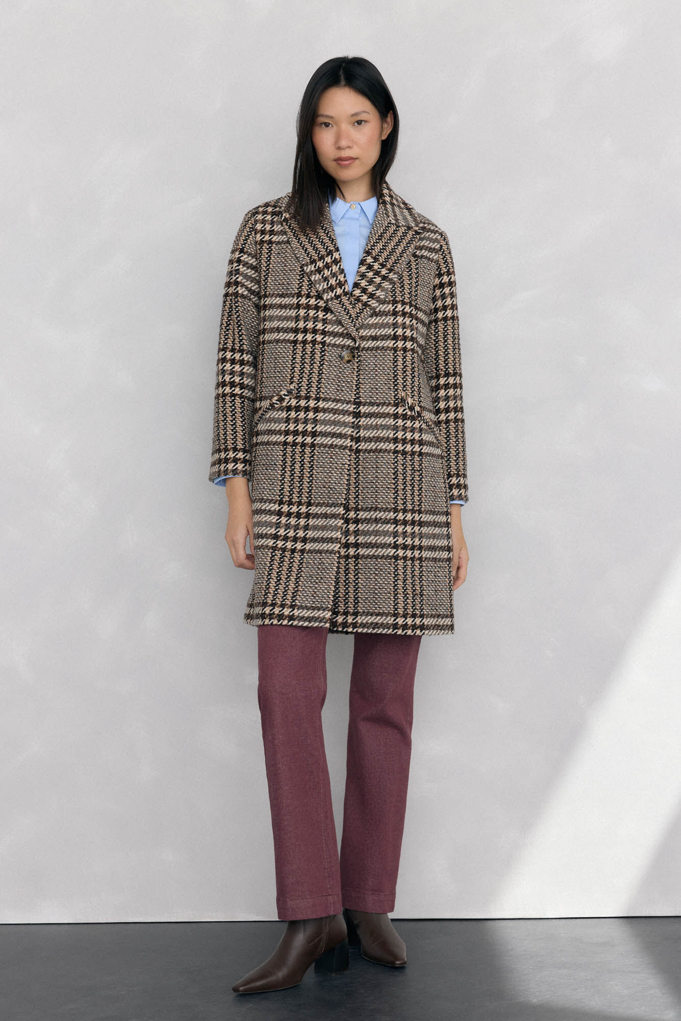 Pedro del Hierro Straight fabric coat