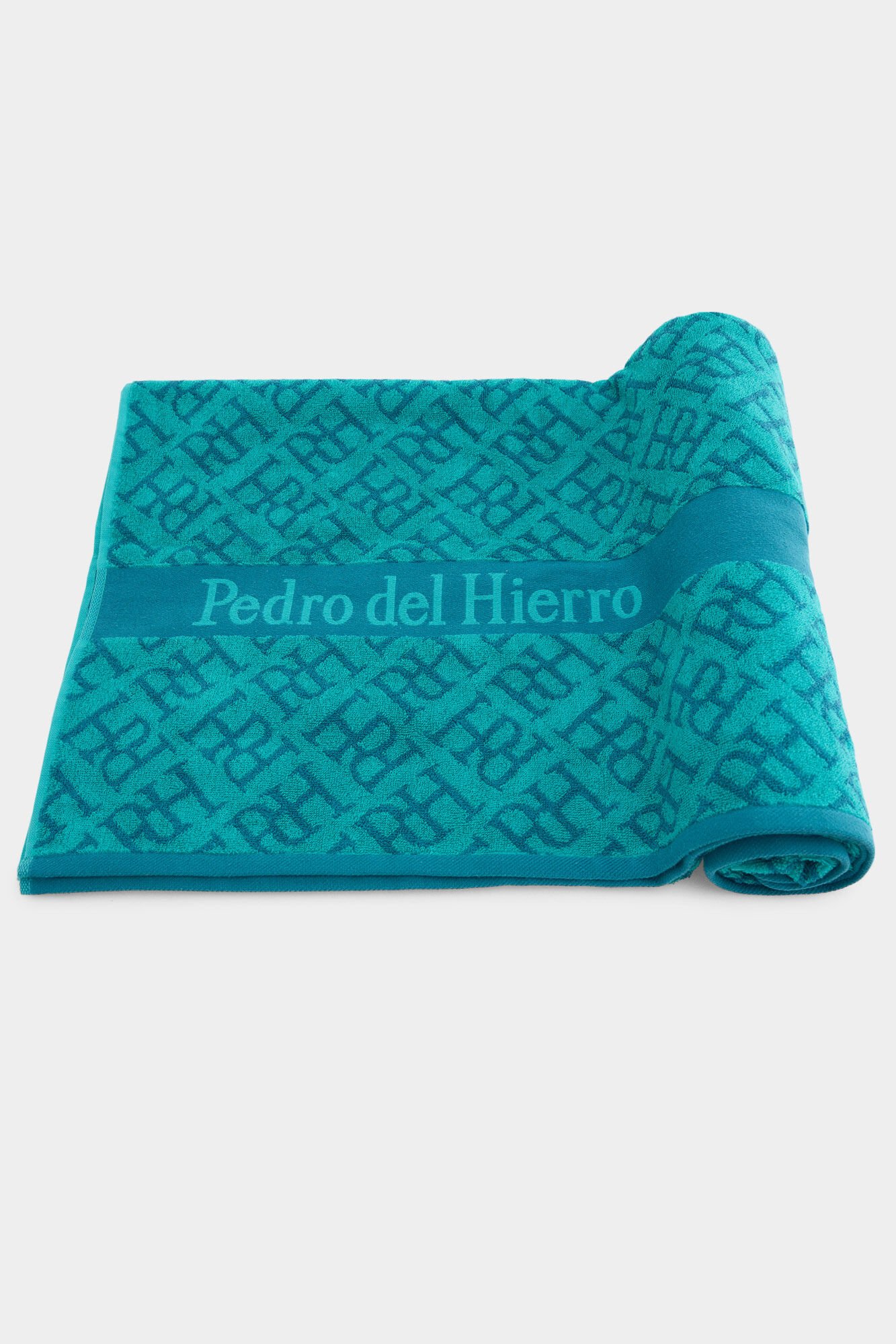Pedro del Hierro Logos beach towel Green