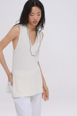 Pedro del Hierro V loop vest Beige