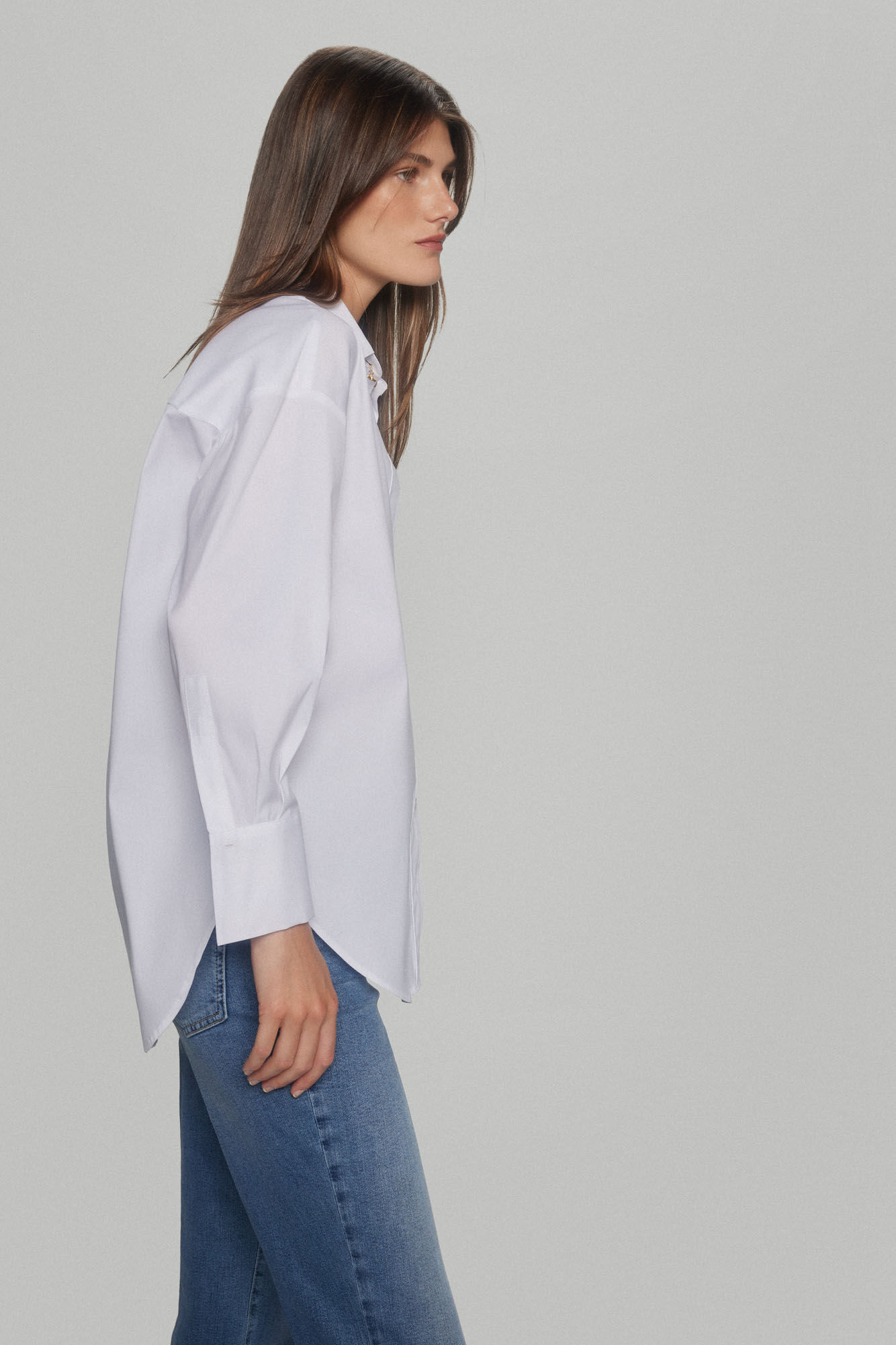 TFP by Tamara Falc&oacute; Poplin chain shirt White