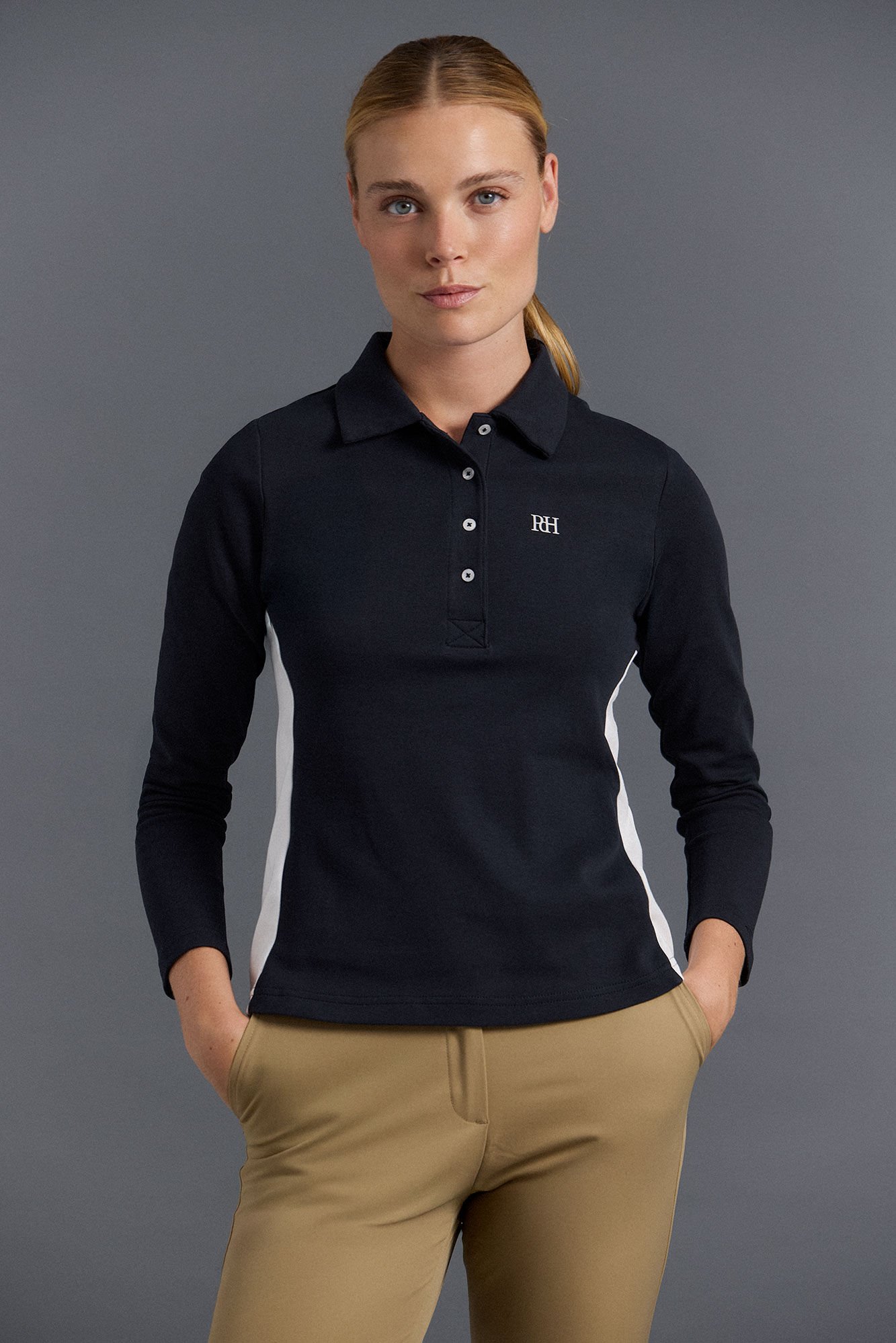 Pedro del Hierro Technical contrasts golf polo Blue