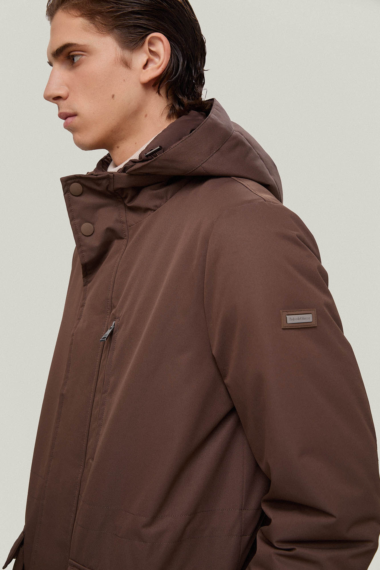 Pedro del Hierro Parka larga Marrom