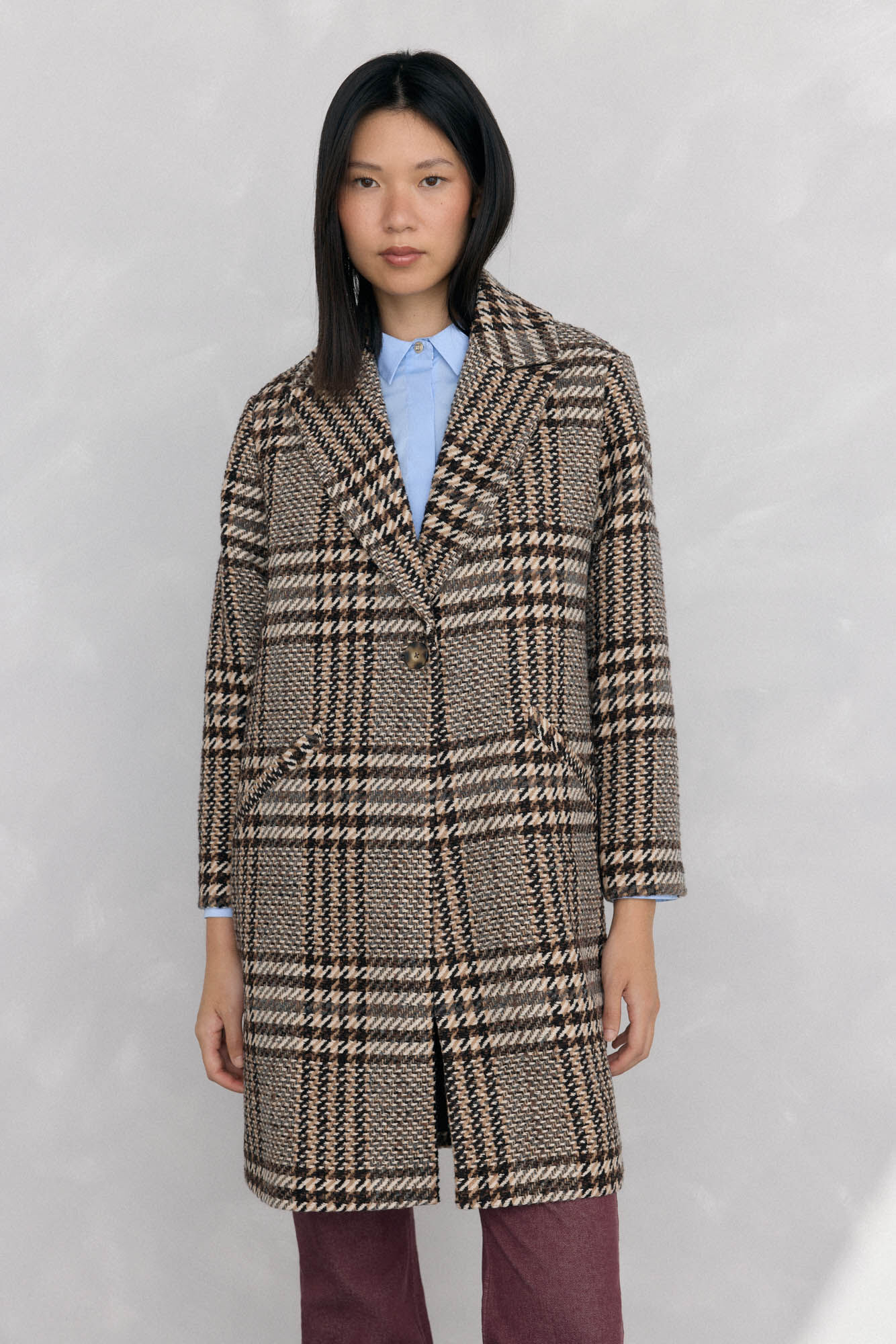 Pedro del Hierro Straight fabric coat